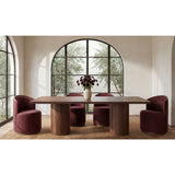 Rossi Swivel Dining Chair Berry
