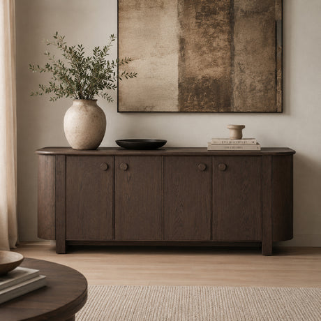 Wooden 4-Door Sideboard | Novi Living Loren