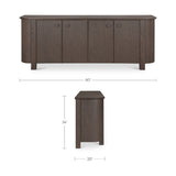 Wooden 4-Door Sideboard | Novi Living Loren