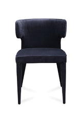 Modern European furniture - Black Upholstered Dining Chair - www.oroa.com