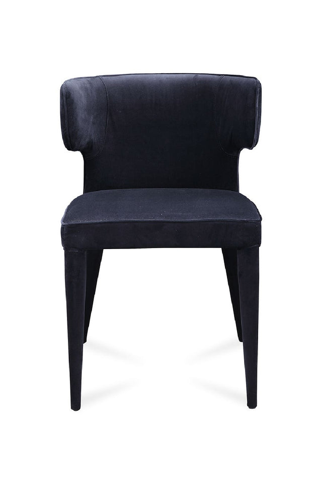 Modern European furniture - Black Upholstered Dining Chair - www.oroa.com
