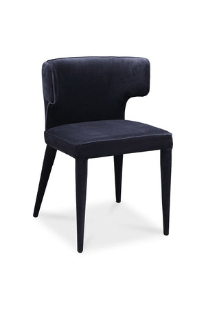 Modern European furniture - Black Upholstered Dining Chair - www.oroa.com