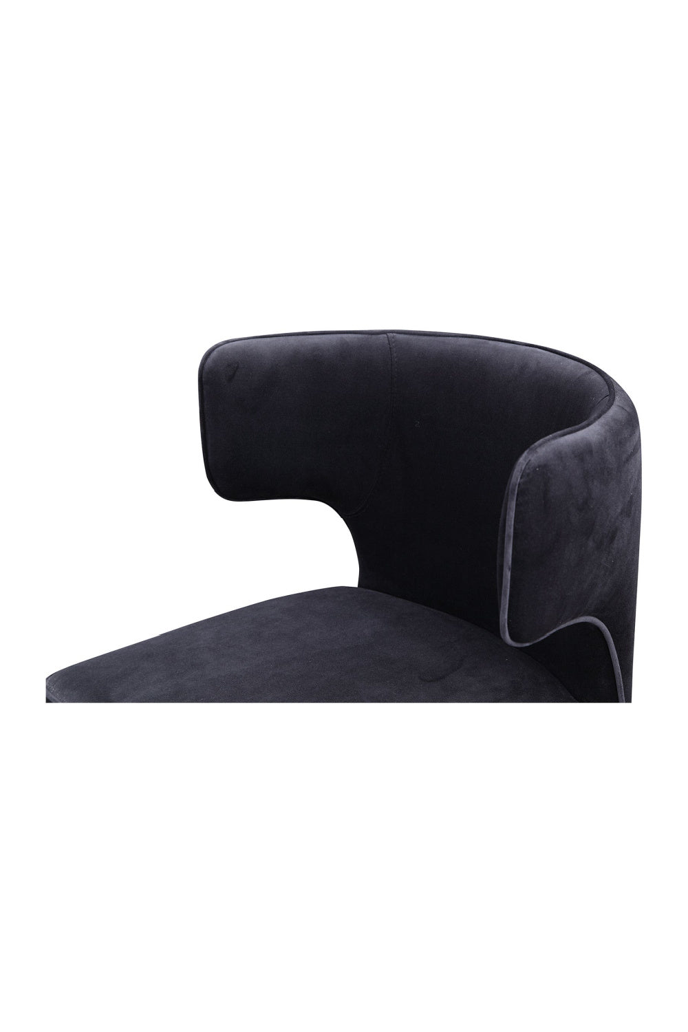 Modern European furniture - Black Upholstered Dining Chair - www.oroa.com