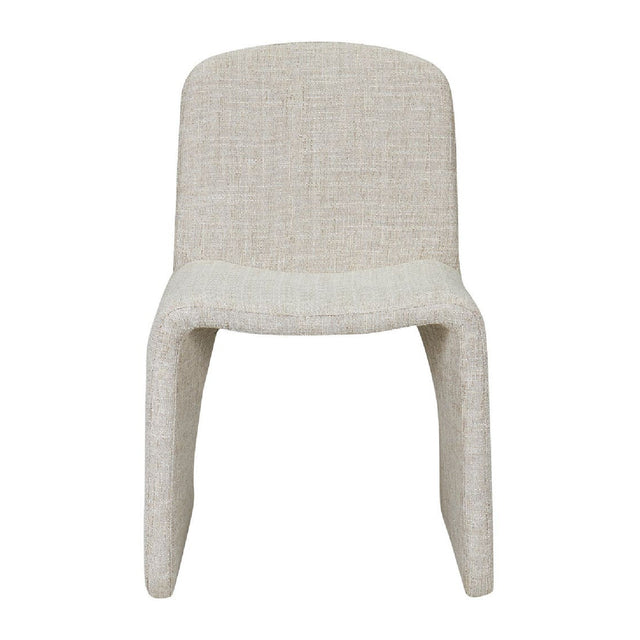 Modern European furniture - Beige Monolithic Dining Chair - www.oroa.com