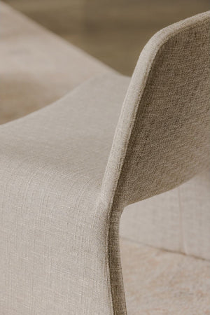 Modern European furniture - Beige Monolithic Accent Chair - www.oroa.com