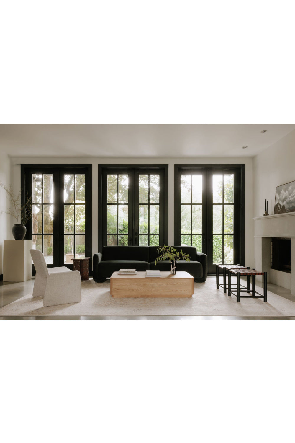 Modern European furniture - Beige Monolithic Accent Chair - www.oroa.com