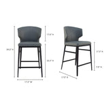 Modern European furniture - Vegan Leather Counter Stool - www.oroa.com