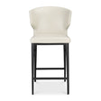Modern European furniture - Vegan Leather Counter Stool - www.oroa.com