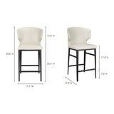 Modern European furniture - Vegan Leather Counter Stool - www.oroa.com