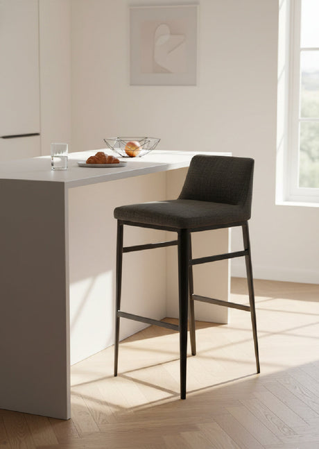 Modern European furniture - Low‑Back Fabric Bar Stool - www.oroa.com