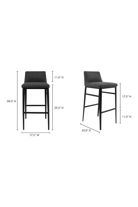 Modern European furniture - Low‑Back Fabric Bar Stool - www.oroa.com