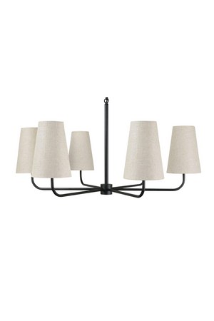 Linen Shade 6-Light Chandelier | Novi Living Mathis | Oroa.com