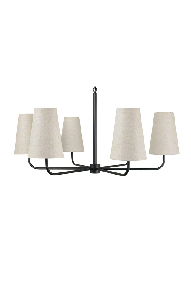 Linen Shade 6-Light Chandelier | Novi Living Mathis | Oroa.com