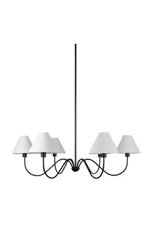 Blackened Bronze 6-Light Chandelier | Novi Living Whitney | Oroa.com