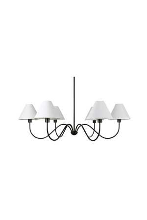 Blackened Bronze 6-Light Chandelier | Novi Living Whitney | Oroa.com