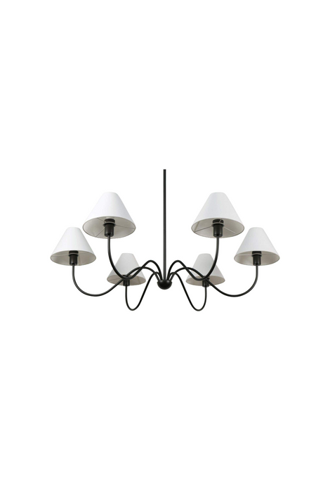Modern European furniture - Blackened Bronze 6-Light Chandelier - www.oroa.com