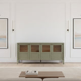 Modern European furniture - Solid Pine 4-Door Sideboard - www.oroa.com