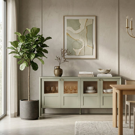   Solid Pine 4-Door Sideboard | Oroa.com