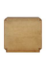 Modern European furniture - Brown Oak 3-Drawer Nightstand - www.oroa.com