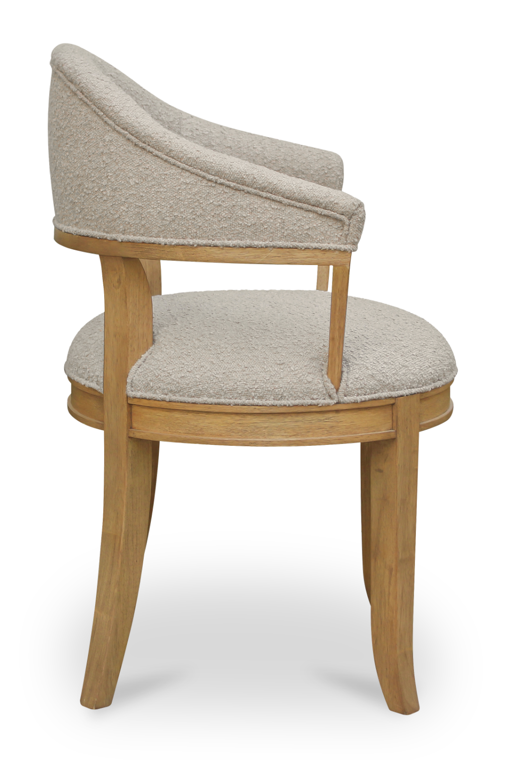 Wire-brushed Rubberwood Dining Chair | Novi Living Carlos | Oroa.com