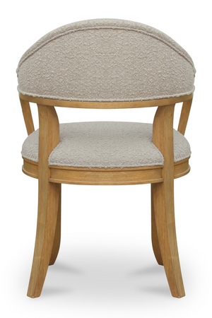 Wire-brushed Rubberwood Dining Chair | Novi Living Carlos | Oroa.com