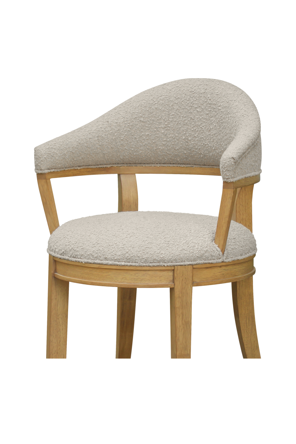 Wire-brushed Rubberwood Dining Chair | Novi Living Carlos | Oroa.com