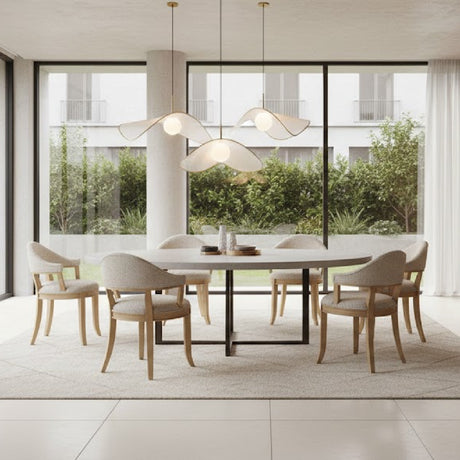 Wire-brushed Rubberwood Dining Chair | Novi Living Carlos | Oroa.com