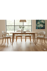 Modern European furniture - Wire-brushed Rubberwood Dining Chair - www.oroa.com