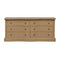 Modern European furniture - Solid Oak Curved 6-Drawer Dresser - www.oroa.com