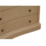 Modern European furniture - Solid Oak Curved 6-Drawer Dresser - www.oroa.com