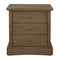 Modern European furniture - Solid Oak Curved 3-Drawer Nightstand - www.oroa.com