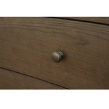 Modern European furniture - Solid Oak Curved 3-Drawer Nightstand - www.oroa.com