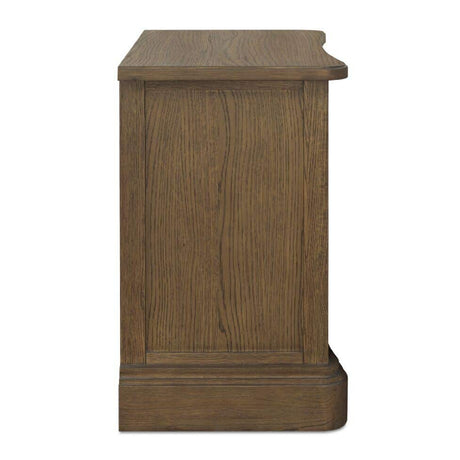 Modern European furniture - Solid Oak Curved 3-Drawer Nightstand - www.oroa.com