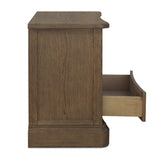 Modern European furniture - Solid Oak Curved 3-Drawer Nightstand - www.oroa.com