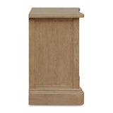Modern European furniture - Solid Oak Curved 3-Drawer Nightstand - www.oroa.com