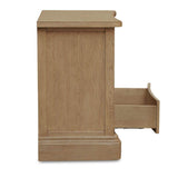 Modern European furniture - Solid Oak Curved 3-Drawer Nightstand - www.oroa.com