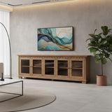 Modern European furniture - Brown Ash 4-Door Sideboard - www.oroa.com