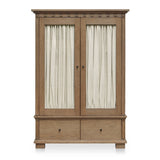 Modern European furniture - Brown Ash 2-Door Tall Cabinet - www.oroa.com
