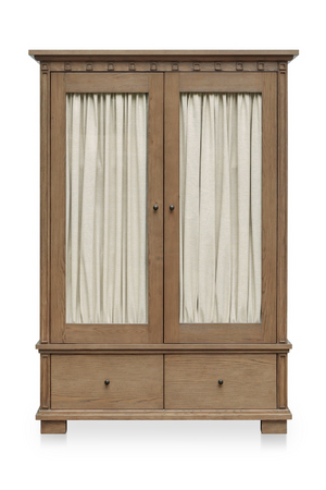 Brown Ash 2-Door Tall Cabinet | Novi Living Lillian | Oroa.com