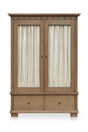 Modern European furniture - Brown Ash 2-Door Tall Cabinet - www.oroa.com