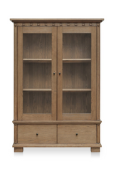 Modern European furniture - Brown Ash 2-Door Tall Cabinet - www.oroa.com