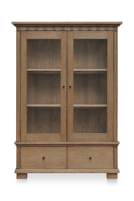 Modern European furniture - Brown Ash 2-Door Tall Cabinet - www.oroa.com