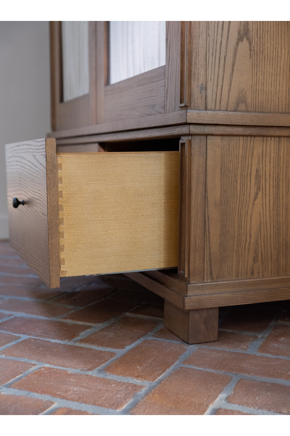 Brown Ash 2-Door Tall Cabinet | Novi Living Lillian | Oroa.com