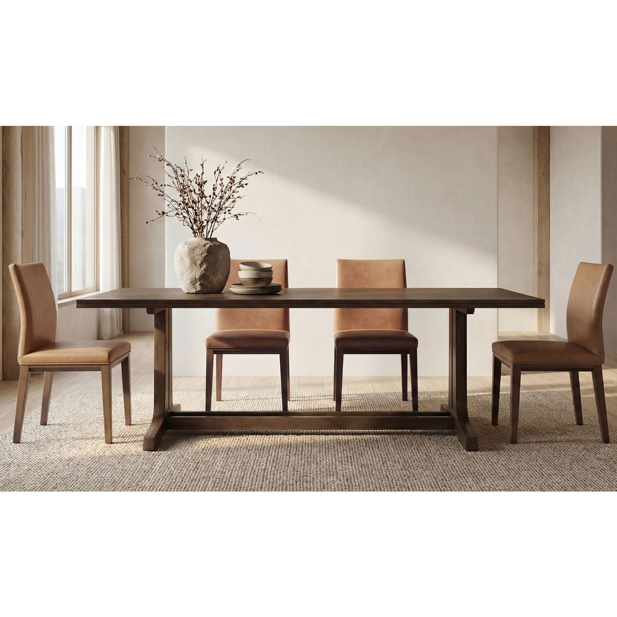 Padded Scandinavian Dining Chairs (2) | Novi Living Frankie