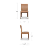 Padded Scandinavian Dining Chairs (2) | Novi Living Frankie