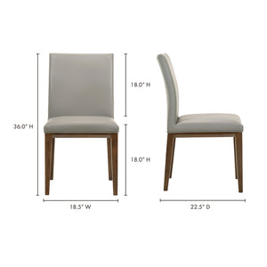 Modern European furniture - Top Grain Leather Dining Chairs (2) - www.oroa.com
