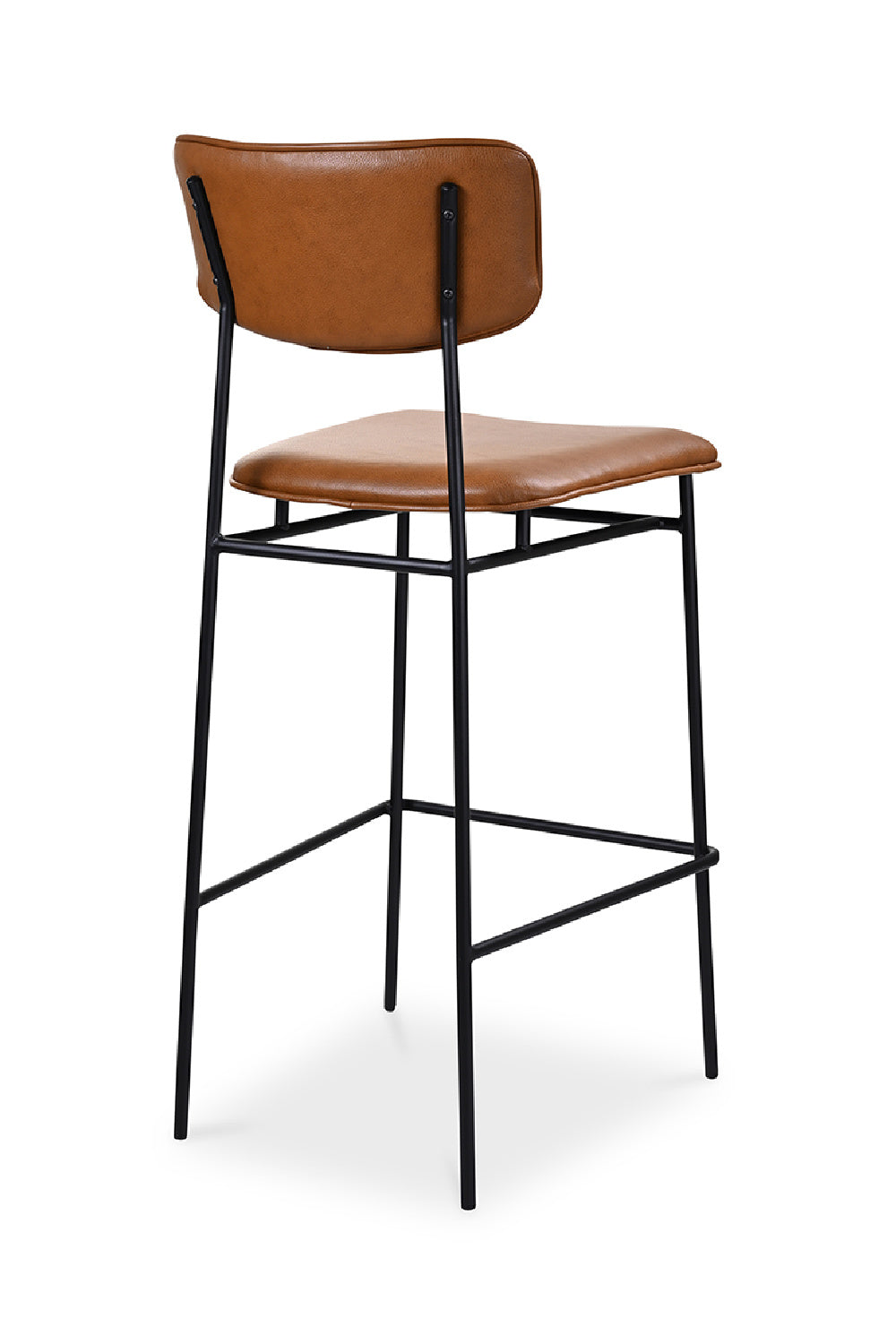 Modern European furniture - Brown Leather Bar Stool - www.oroa.com