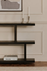 Modern European furniture - Black Ash Veneer Shelf - www.oroa.com