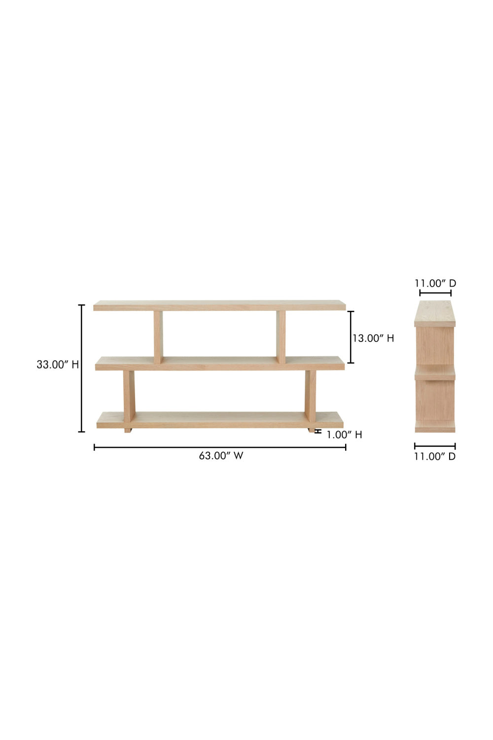 White Oak Veneer Shelf | Novi Living Miri | Oroa.com