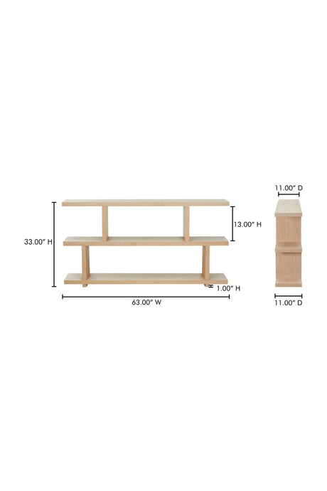 Modern European furniture - White Oak Veneer Shelf - www.oroa.com